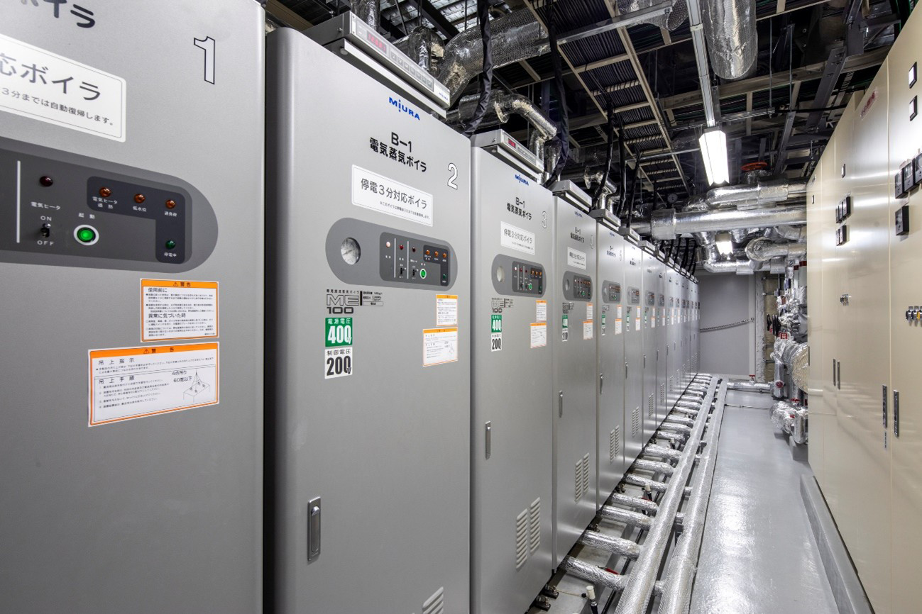 Electric boilers used for the UK4 facilities