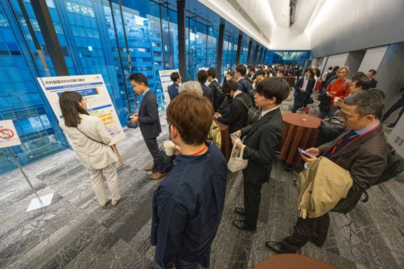 Huge numbers took an interest and gathered for the presentations