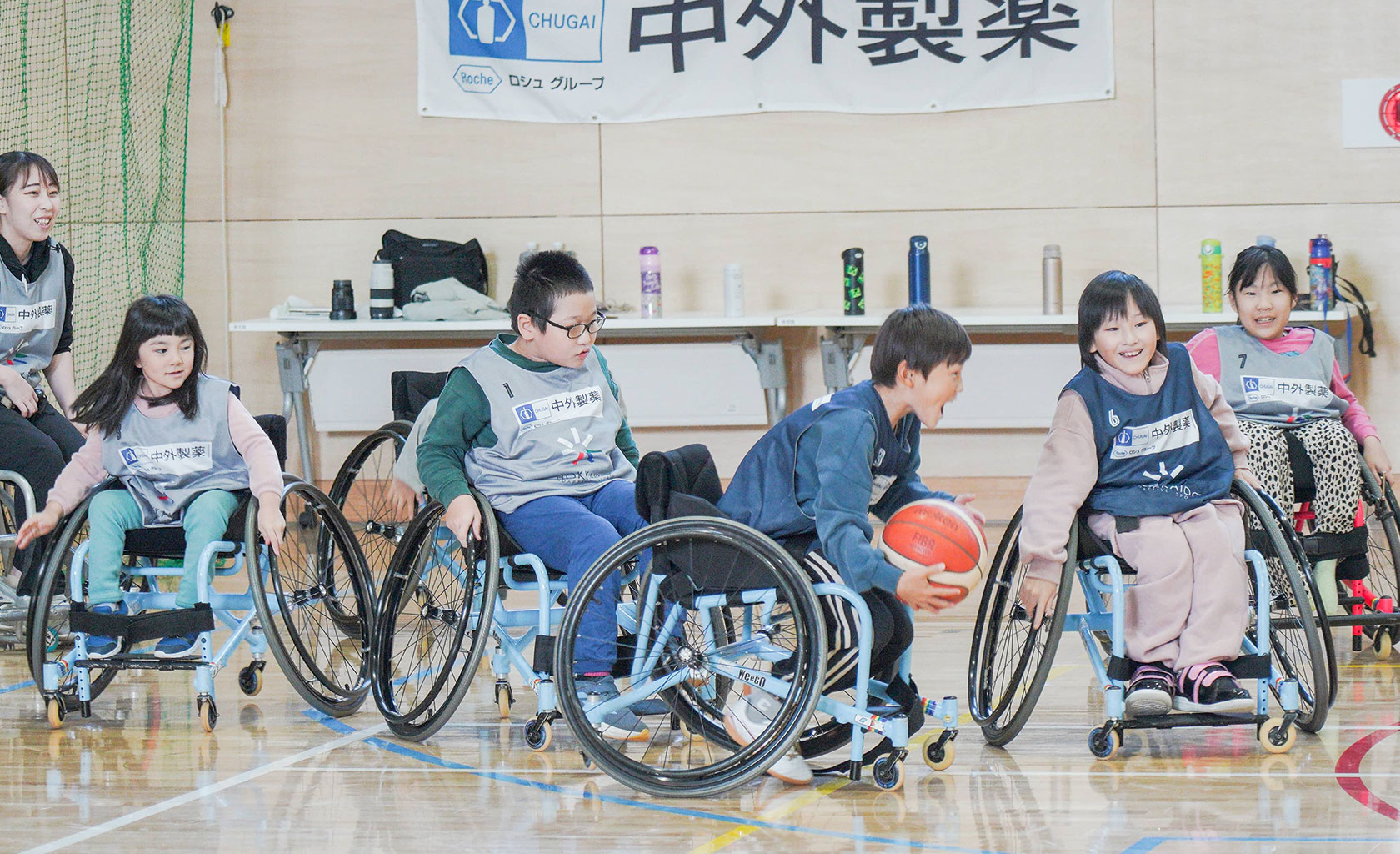 車いすバスケットボールの様子